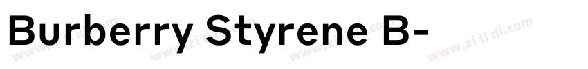 Burberry Styrene B字体转换 Burberry Styrene B字体转换